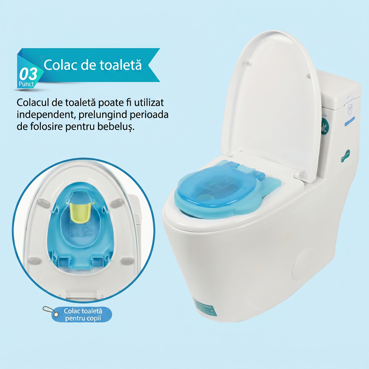 Oliță pentru Copii Tip Scaun de Toaletă Confortabil și Drăguț