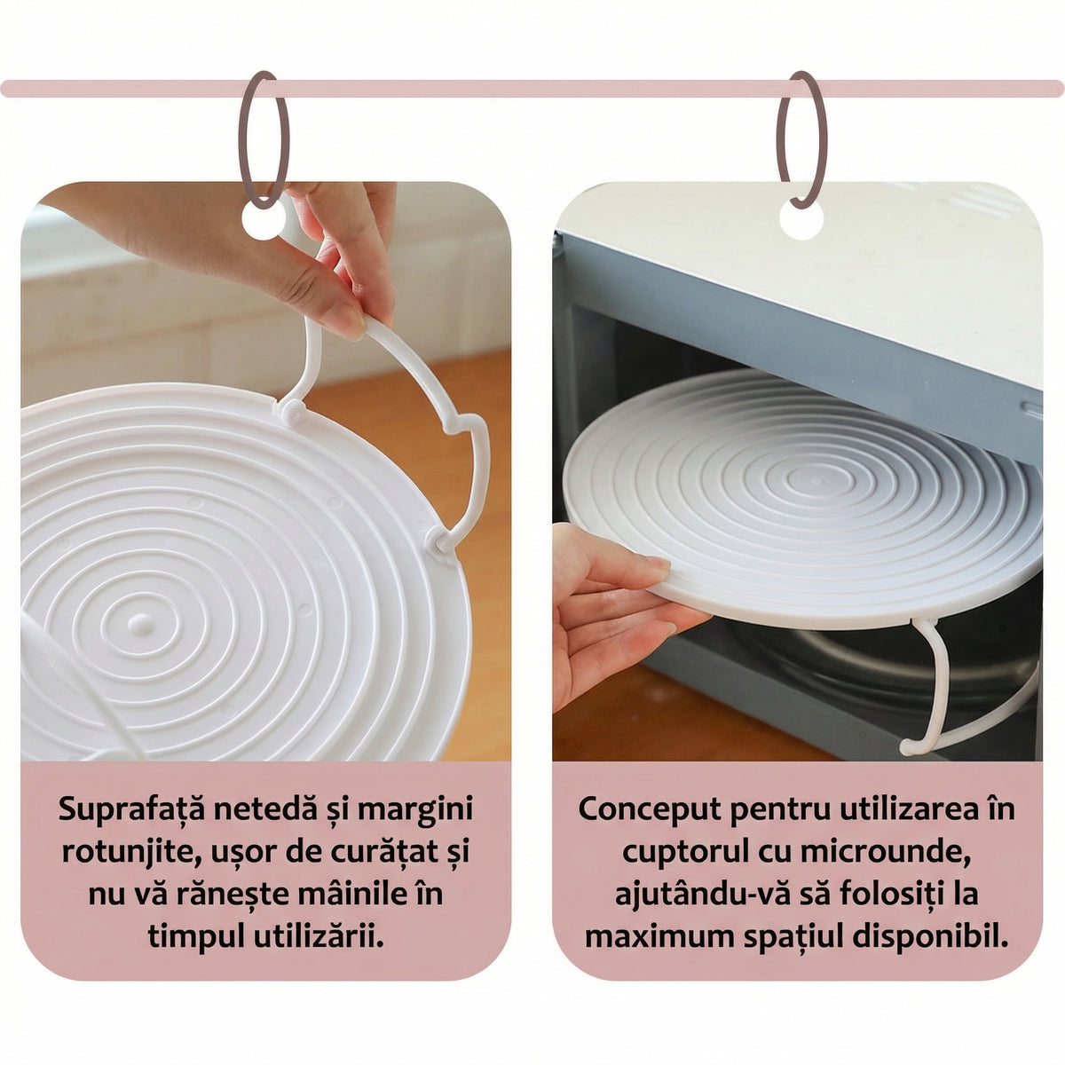 Raft Rotund 3 în 1 pentru Cuptorul cu Microunde