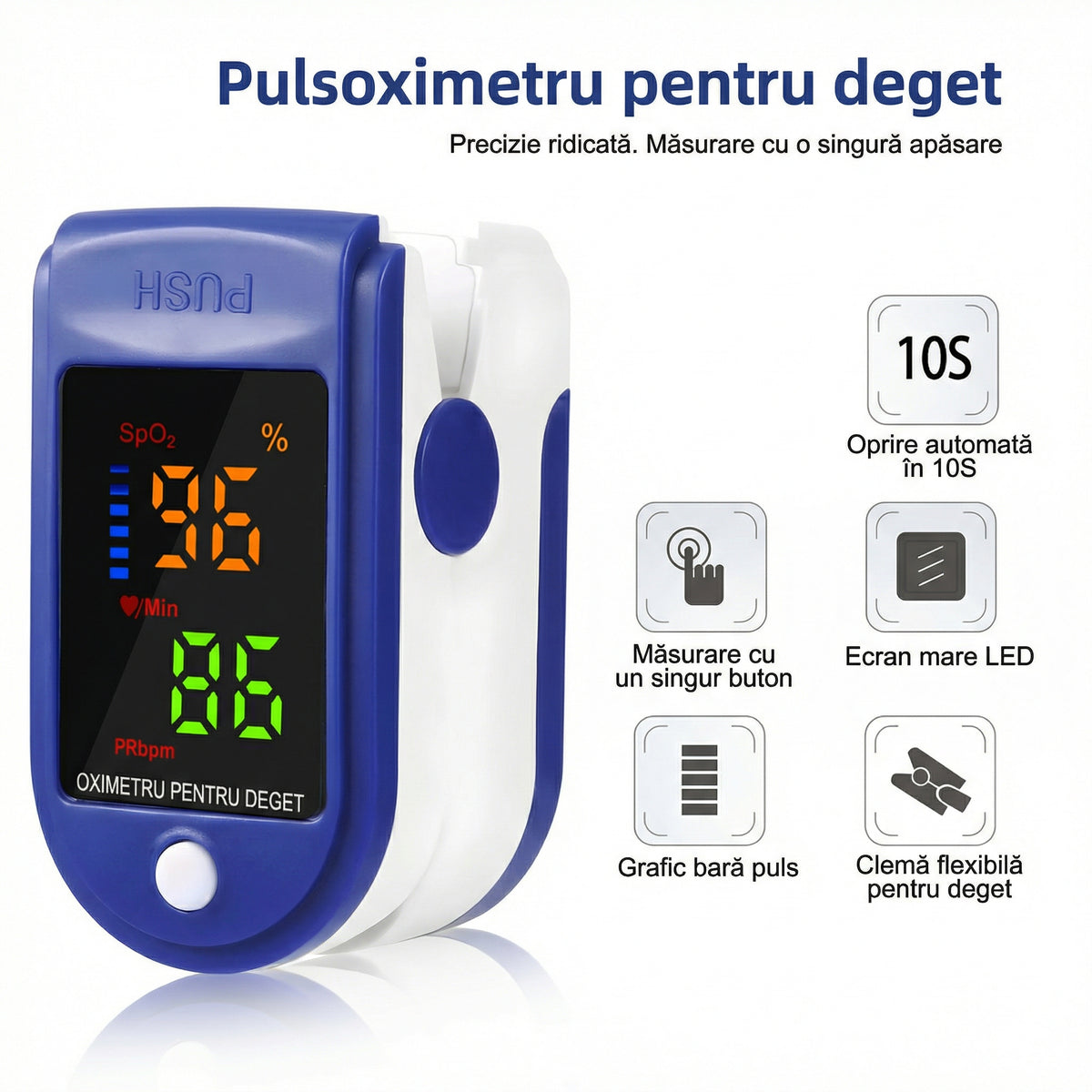 Pulsoximetru pentru Deget
