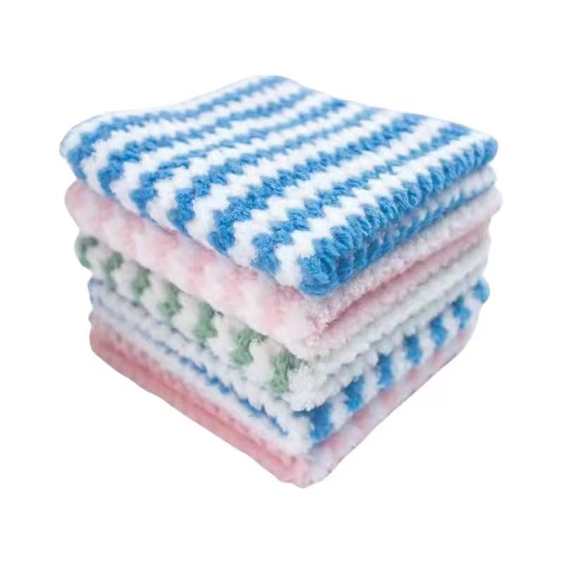 Set 10 lavete super absorbante pentru curatat - model valuri