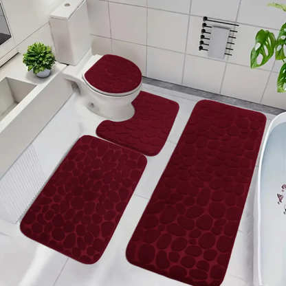 Set 4 Covorașe de Baie Antiderapante