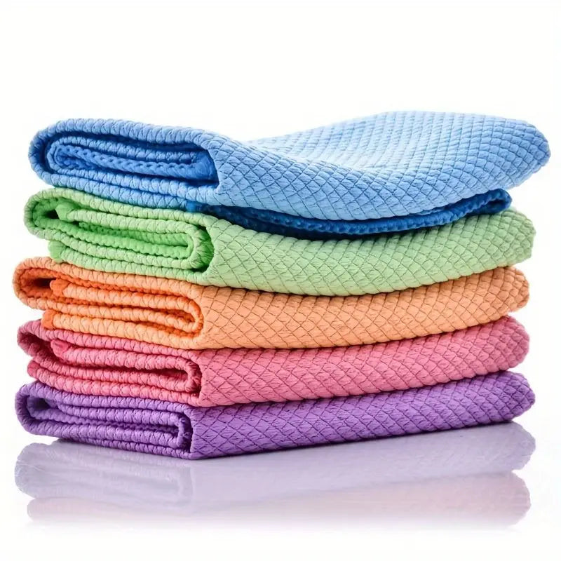 Set 10 lavete microfibra pentru curatare