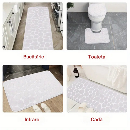 Set 4 Covorașe de Baie Antiderapante