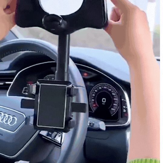Suport Auto pentru Telefon Rotativ 360° și Retractabil