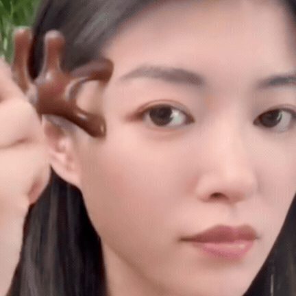 Pieptene Gua Sha din Lemn de Santal
