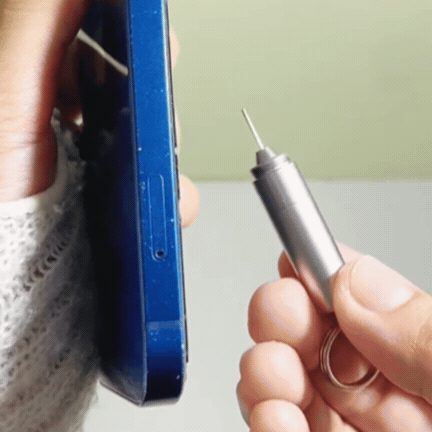 Breloc 2-în-1 cu Ac Extractor SIM și Perie de Curățare pentru Telefon