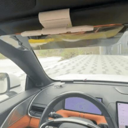 Parasolar 2 în 1 Polarizat pentru Parbriz cu Reducere a Reflexelor și Protecție UV, Potrivit pentru Utilizare Zi și Noapte