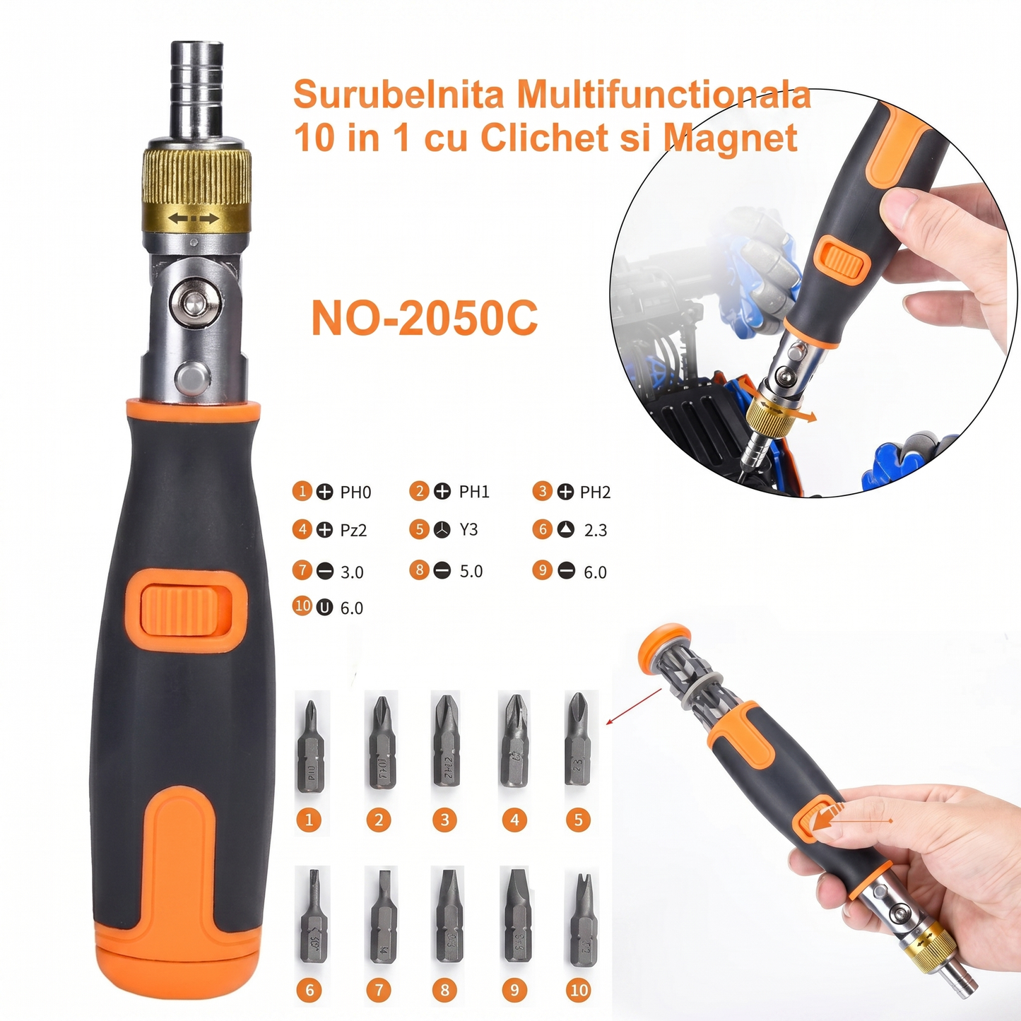 Șurubelniță Multifuncțională 10 in 1
