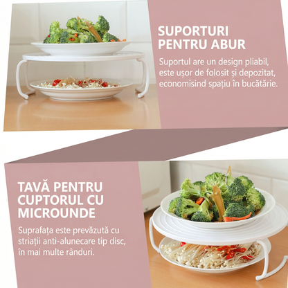 Raft Rotund 3 în 1 pentru Cuptorul cu Microunde
