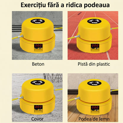 Mașină de Sărit Coarda cu 10 Viteze, Ecran LCD