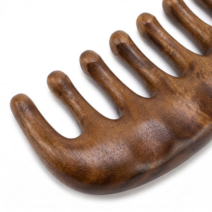 Pieptene Gua Sha din Lemn de Santal