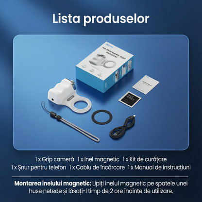 Suport pentru Telefon cu Rotire Magnetică de 360°