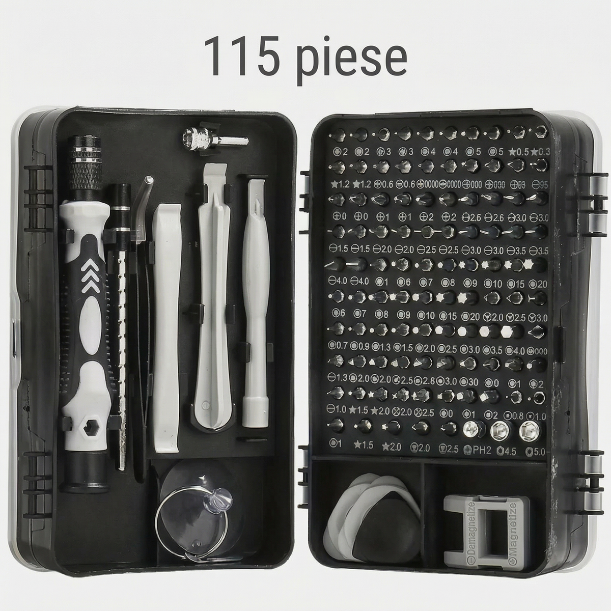 Set de 115 Șurubelnițe de Precizie pentru Reparații Electronice