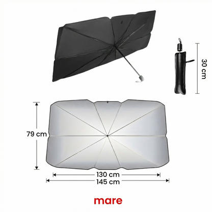 Parasolar Premium din Titan - Protecție Termică și Împotriva Razelor UV pentru Parbriz