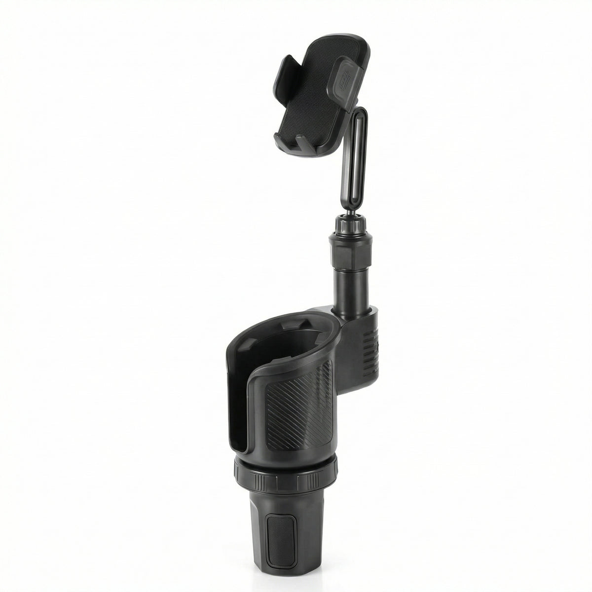 Suport Auto pentru Telefon cu Extensie pentru Suportul de Pahar – Rotire 360°, Multifuncțional
