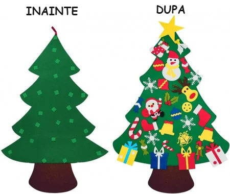 Brad Montessori din Fetru cu 26 de Decoratiuni